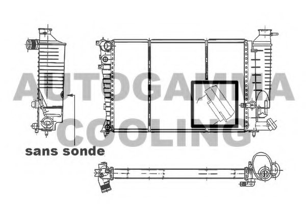 AUTOGAMMA 103205 Radiator, engine cooling